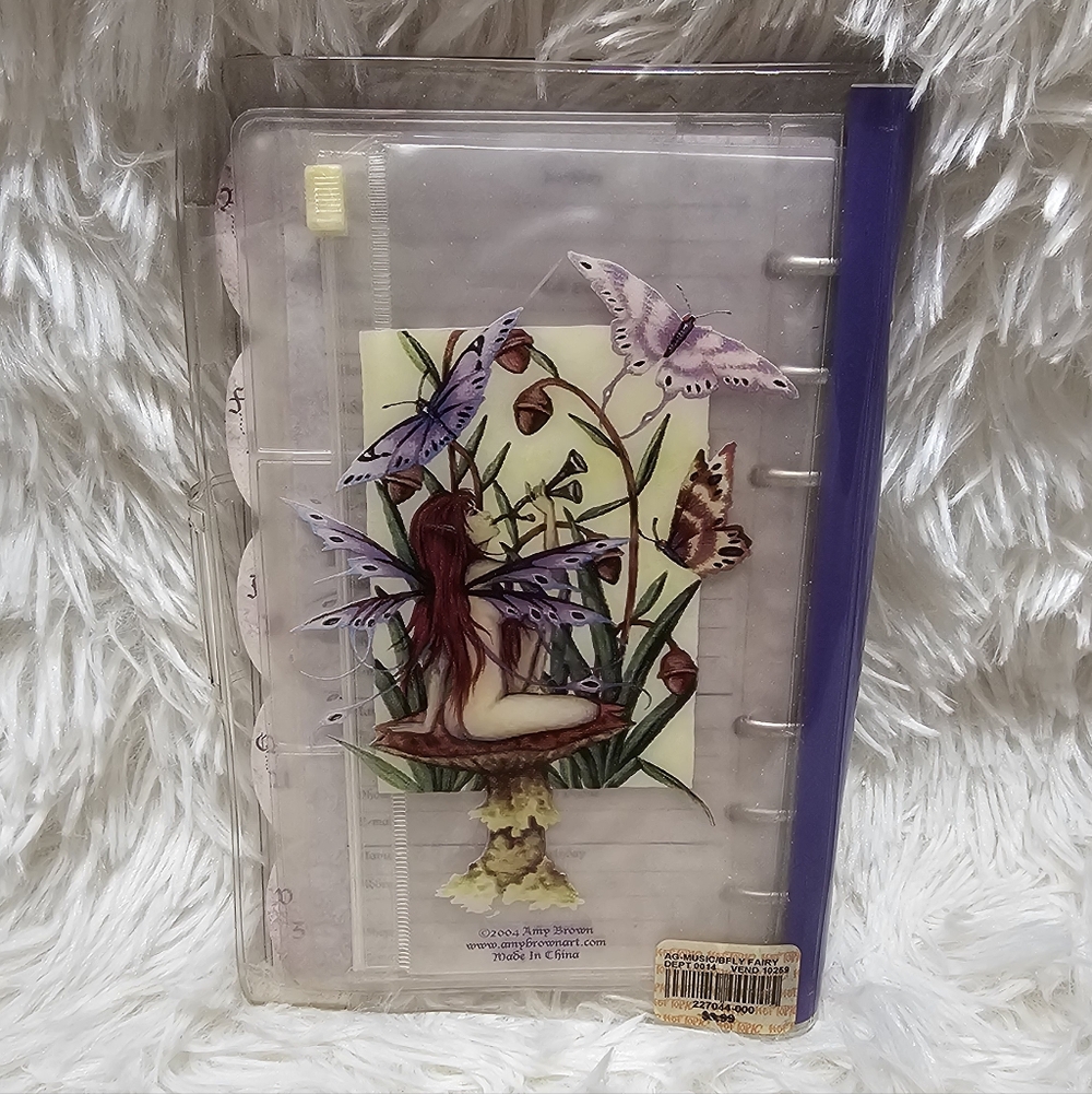 Amy Brown 2004 Music Butterfly Fairy Agenda Book Address Book Planner - Picture 3 of 8